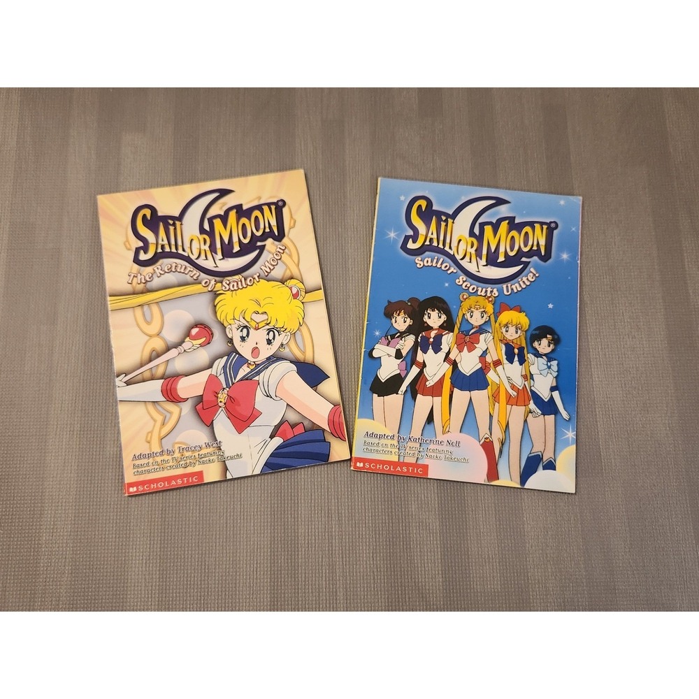 Sailor Moon Scholastic Books Lot Return of Sailor Moon & Sailor Scouts Unite 90s